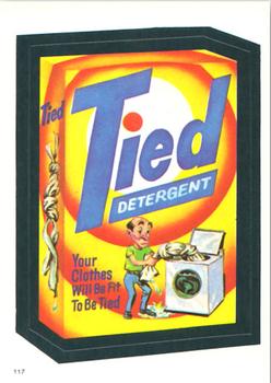 1982 Topps Wacky Packages Stickers #117 Tied Detergent Front