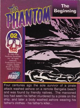 1995 Comic Images The Phantom #02 The Beginning Back