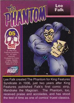 1995 Comic Images The Phantom #05 Lee Falk Back
