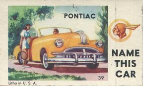 1950 Topps License Plates (R714-12) #39 South Carolina Back
