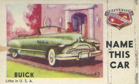 1950 Topps License Plates (R714-12) #43 North Dakota Back