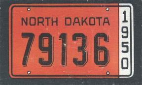 1950 Topps License Plates (R714-12) #43 North Dakota Front
