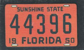 1950 Topps License Plates (R714-12) #69 Florida Front