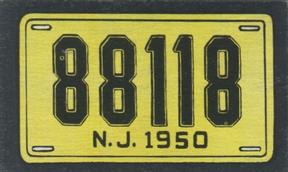 1950 Topps License Plates (R714-12) #49 New Jersey Front