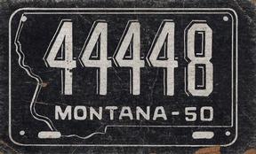 1950 Topps License Plates (R714-12) #55 Montana Front