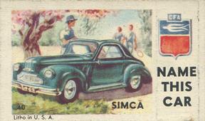 1950 Topps License Plates (R714-12) #40 Kansas Back