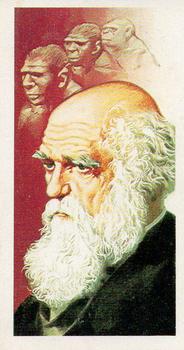 1969 Brooke Bond Famous People #4 Charles Darwin Front