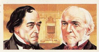 1969 Brooke Bond Famous People #5 William Ewart Gladstone / Benjamin Disraeli Front