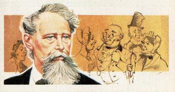 1969 Brooke Bond Famous People #6 Charles Dickens Front