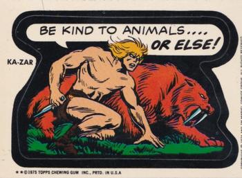 1975 Topps Comic Book Heroes Stickers #NNO Ka-Zar Front