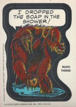 1975 Topps Comic Book Heroes Stickers #NNO Man-Thing Front