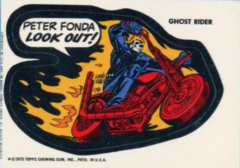 1975 Topps Comic Book Heroes Stickers #NNO Ghost Rider Front