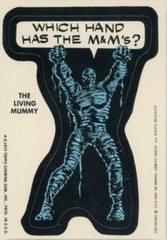 1975 Topps Comic Book Heroes Stickers #NNO The Living Mummy Front