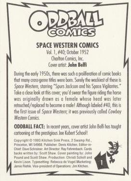 1993 Kitchen Sink Press Oddball Comics #1 Space Western Comics Back