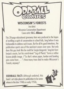 1993 Kitchen Sink Press Oddball Comics #5 Wisconsin's Forests Back