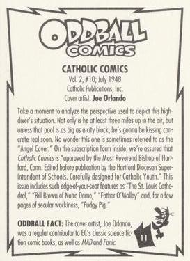 1993 Kitchen Sink Press Oddball Comics #11 Catholic Comics Back