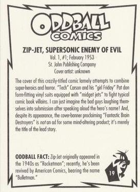 1993 Kitchen Sink Press Oddball Comics #19 Zip-Jet, Supersonic Enemy of Evil Back