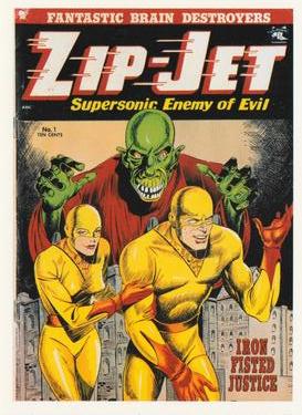 1993 Kitchen Sink Press Oddball Comics #19 Zip-Jet, Supersonic Enemy of Evil Front