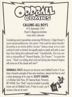 1993 Kitchen Sink Press Oddball Comics #23 Calling All Boys Back