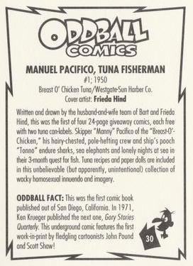 1993 Kitchen Sink Press Oddball Comics #30 Manuel Pacifico, Tuna Fisherman Back