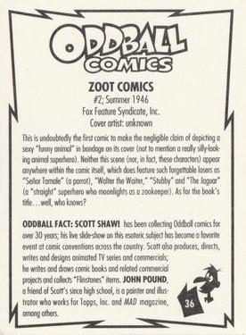 1993 Kitchen Sink Press Oddball Comics #36 Zoot Comics Back