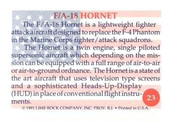 1991 Lime Rock Heroes of the Persian Gulf #23 F/A-18 Hornet Back
