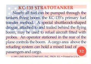1991 Lime Rock Heroes of the Persian Gulf #32 KC-135 Stratotanker Back