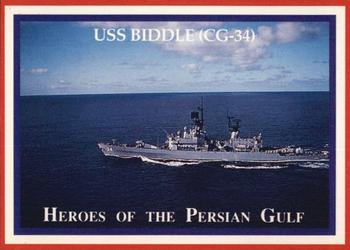 1991 Lime Rock Heroes of the Persian Gulf #84 USS Biddle (CG-34) Front