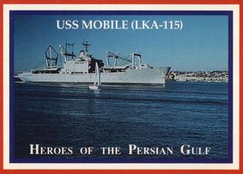 1991 Lime Rock Heroes of the Persian Gulf #95 USS Mobile (LKA-115) Front