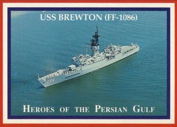 1991 Lime Rock Heroes of the Persian Gulf #104 USS Brewton (FF-1086) Front