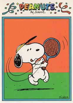 1991 Tuff Stuff Peanuts Preview #10 Tennis Front