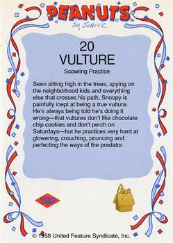 1991 Tuff Stuff Peanuts Preview #20 Snoopy as a Vulture Back
