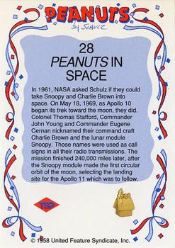 1991 Tuff Stuff Peanuts Preview #28 Peanuts in Space Back