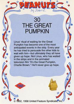 1991 Tuff Stuff Peanuts Preview #30 The Great Pumpkin Back