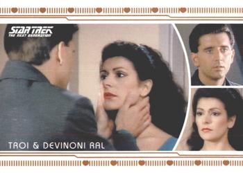 2013 Rittenhouse Star Trek The Next Generation Heroes & Villains - TNG Romance #L7 Troi / Devinoni Ral Front