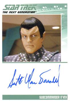 2013 Rittenhouse Star Trek The Next Generation Heroes & Villains - Autographs #NNO Scott MacDonald / Subcommander N'Vek Front