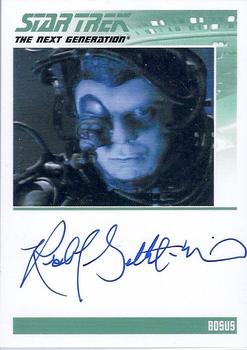 2013 Rittenhouse Star Trek The Next Generation Heroes & Villains - Autographs #NNO Richard Gilbert-Hill / Bosus Front