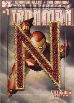 2014 Upper Deck Marvel Premier - Code Name Letter Patches #CN-6 Iron Man Front