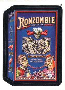 2007 Topps Wacky Packages All-New Series 6 #2 Ronzombie Stiff Pasta Front