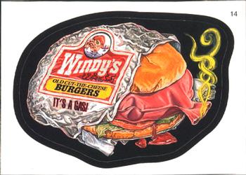 2007 Topps Wacky Packages All-New Series 6 #14 Windy's Old Cut-the-Cheese Burgers Front