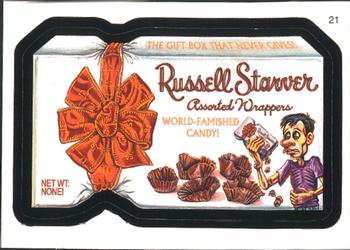 2007 Topps Wacky Packages All-New Series 6 #21 Russell Starver Assorted Wrappers Front