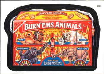 2007 Topps Wacky Packages All-New Series 6 #28 Burn 'Ems Animals Charbroiled Crackers Front