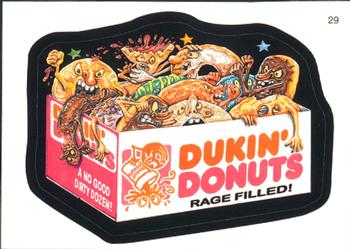 2007 Topps Wacky Packages All-New Series 6 #29 Dukin' Donuts Rage Filled! Front