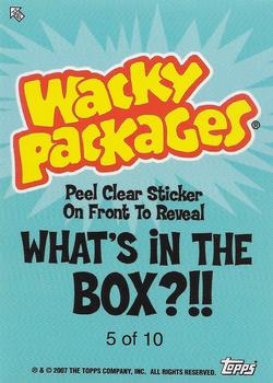 2007 Topps Wacky Packages All-New Series 6 - What's in the Box?!! Stickers #5 Weakies 