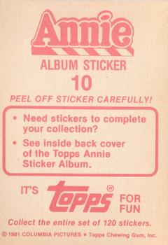 1982 Topps Annie Stickers #10 Punjab - Sticker 10 Back