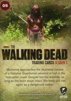 2014 Cryptozoic The Walking Dead Season 3 Part 2 #5 Crash Landing Back