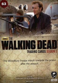 2014 Cryptozoic The Walking Dead Season 3 Part 2 #63 Onwards Back