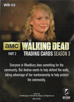 2014 Cryptozoic The Walking Dead Season 3 Part 2 - Woodbury Foil #WB-03 Everyone Helps Back