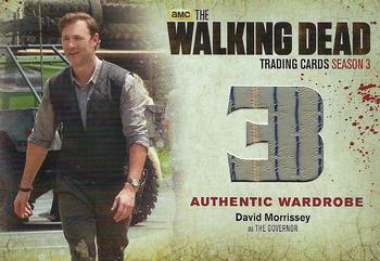 2014 Cryptozoic The Walking Dead Season 3 Part 2 - Wardrobe #M31 David Morrissey as The Governor Front
