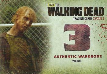 2014 Cryptozoic The Walking Dead Season 3 Part 2 - Wardrobe #W2 Walker Front